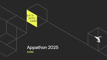 Sigma Data Appathon 2025 | The Data Apps Conference