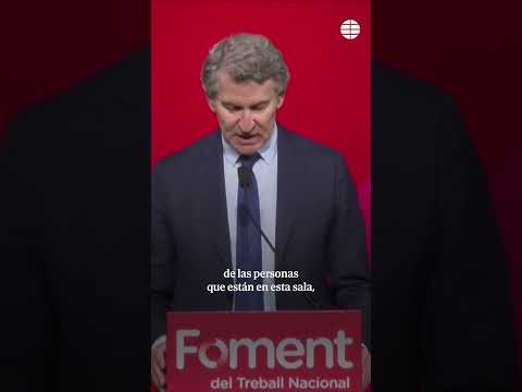 Feijóo habla a los empresarios catalanes sobre una moción de censura: 