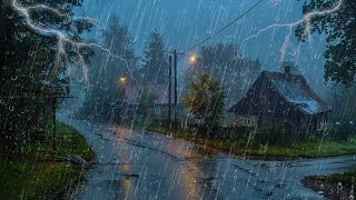 Sonido de Lluvia y Truenos en Casa Madera - Es un confortable sonido de lluvia que te ayudará