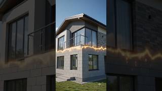 Futuristic Construction VFX | Row House Design 🏠💥#VFX #CGI #Architecture #Construction