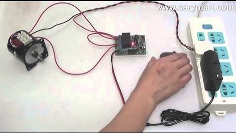 2 Channel DC Remote Controller Controls AC Motor to Rotate Forward and Reverse