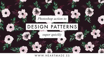Photoshop action to design quick seamless patterns