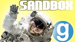 SPACE FUN! - Gmod sandbox funny moments (spaceship, wheelbarrows and wormholes)