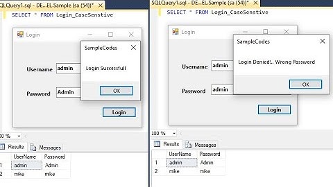How to make a Case Sensitive Login Form - Credentials check from Database- VB.net