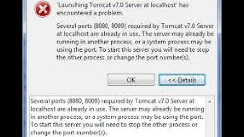 Tomcat 9 Several Port  Error || How to solve Tomact 9 Several Port Error