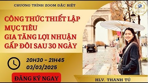 CÔNG THỨC THIẾT LẬP MỤC TIÊU GIA TĂNG LỢI NHUẬN GẤP ĐÔI SAU 30 NGÀY  1