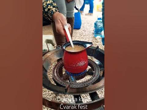 Domaća kava na čvarak fest #travel #tradition #travnik - YouTube