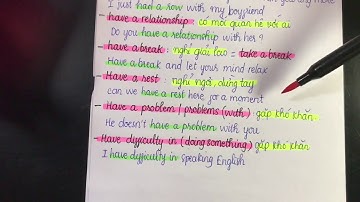 Các cụm từ với MAKE, HAVE và DO