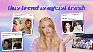 Why unproblematic people don't age is a terrible message