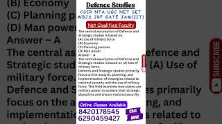 UGC NET Defence and Strategic Studies I Net Qualified Faculty I Online Class Available #shorts #jrf
