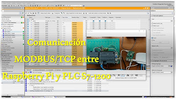 Comunicación MODBUS TCP entre Raspberry Pi y PLC S7-1200 usando Python