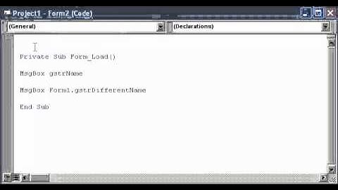 Video 9: VB 6 Programming, Parameters Continued, Using Public Variables, Declaring Arrays Part 2