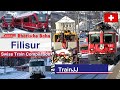 🇨🇭 4K Swiss Trains Compilation in Snow | Filisur Switzerland | RhB Rhätische Bahn - Rhaetian Railway