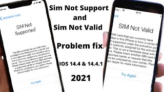 iPhone Sim Not Valid & Sim Not Supported Fix      iPhone Sim problem Fix