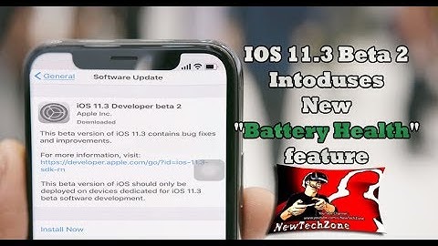 IOS 11 3 Beta 2 Intoduses Battery Health feature