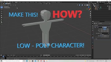 How to Model a Low - Poly Human in Blender 2.9 | For Amateur Programmers