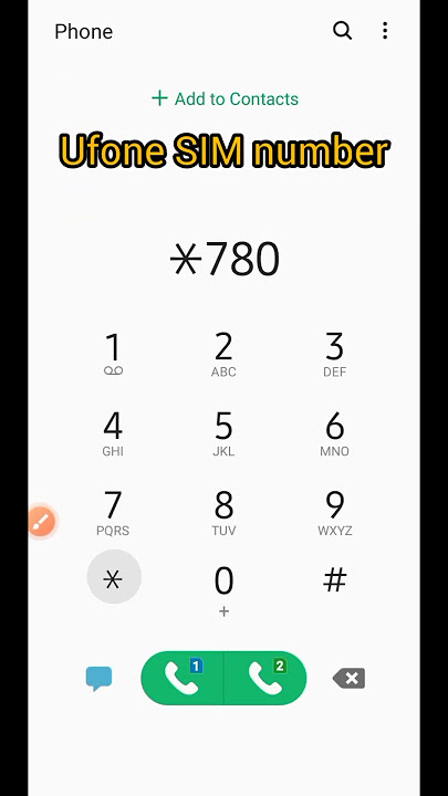 #shorts || Ufone SIM ka number kaise pata kren || Ufone mobile number check dial code