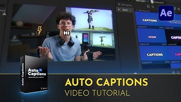 Auto Captions in After Effects – Easy & Fast Tutorial | AEJuice Auto Captions