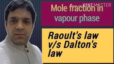 Lecture-11 Solutions. Mole fraction in vapour phase.