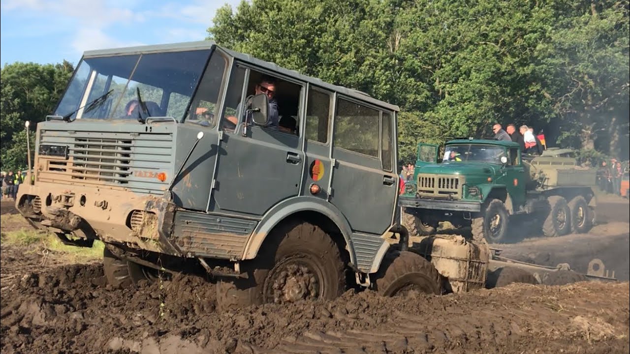 Tatra 813 im Schlamm versenkt + Bergung Pütnitz 2019 