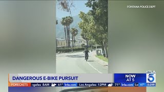 Fontana police warn of dangerous e-bike pursuits