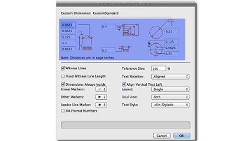Document Preferences - Dimensions and Custom Dimension Standards