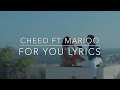 Cheed Ft Marioo FOR YOU Remix Official Video Cheed Ft Marioo FOR YOU Remix Official Video