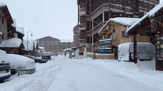 Val Thorens, Walking Highest Ski Resort in Europe, pre-opening, France