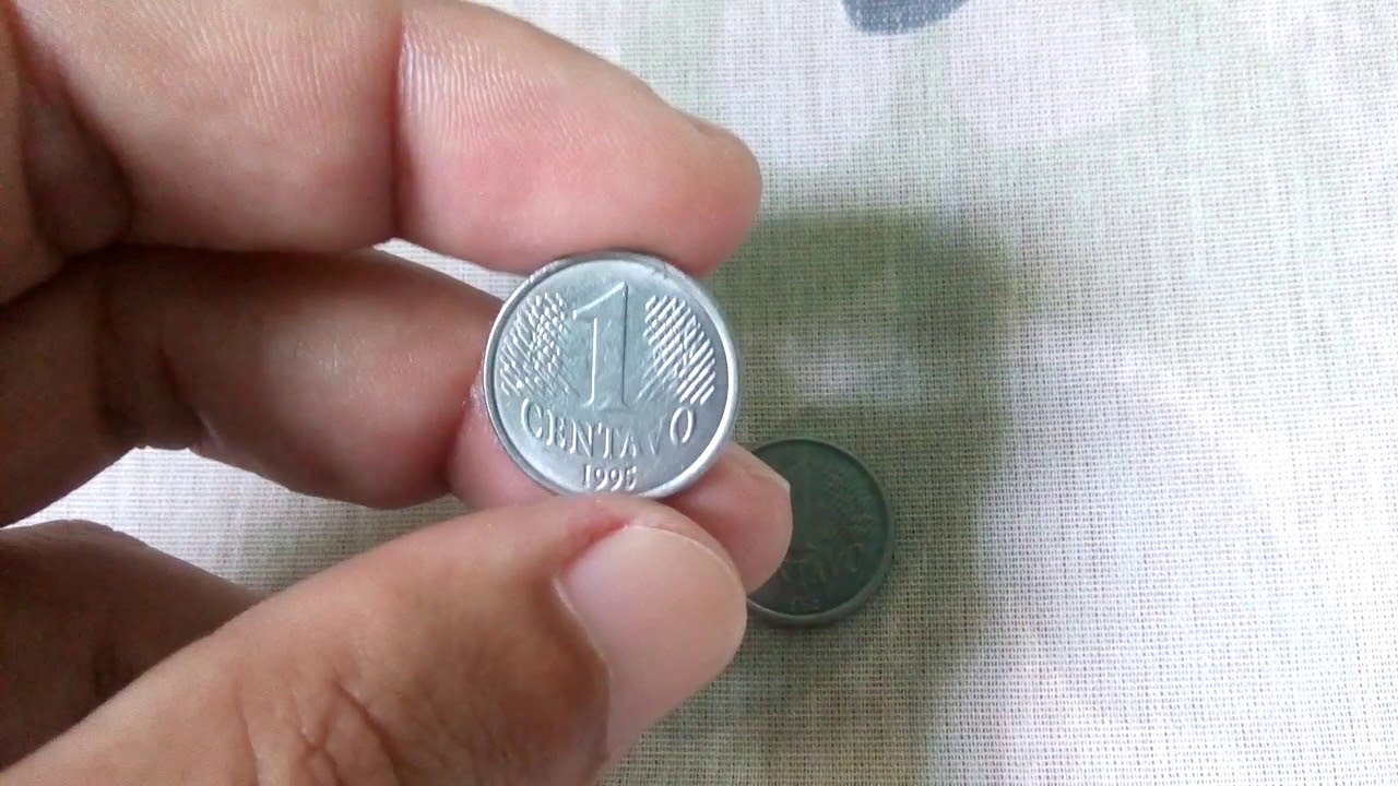 moeda de 1 centavo 1995