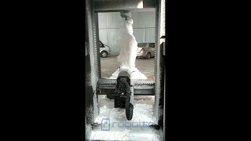 Big vertical rotary axis cnc router machine working video