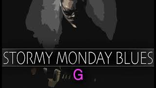 Video thumbnail of "Blues Backing Track Jam - Ice B. - Stormy monday blues in G - Chicago blues"
