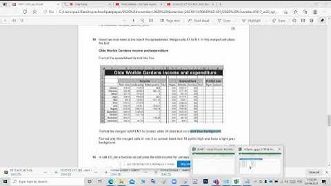 IGCSE ICT OCT NOV 2020 PAPER 3 DATA ANALYSIS