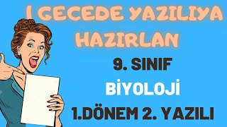 9. Sinif Bi̇yoloji̇ 1. Dönem 2. Yazili (Biyoloji 2. Yazılı)