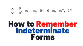 How To Remember If You Forget Indeterminate Forms