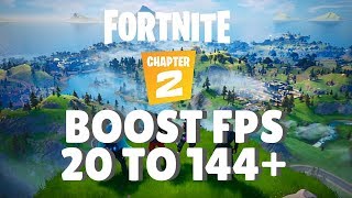 Fortnite Chapter 2 - How to BOOST FPS and Increase Performance / STOP Stuttering on any PC