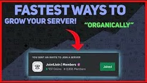 [EASY WAY] HOW TO GROW YOUR DISCORD SERVER FOR FREE ! #join4join