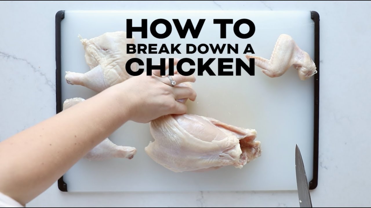 How To Break Down A Chicken - YouTube