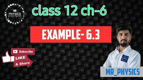 Class 12 (Chapter-6 )(example 6.3)