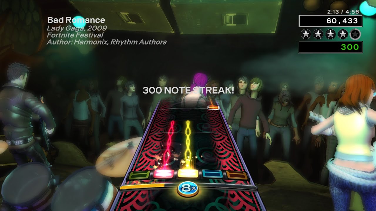 Bad Romance - Lady Gaga - Fest-to-RB2 Plastic Guitar FC RB3DX