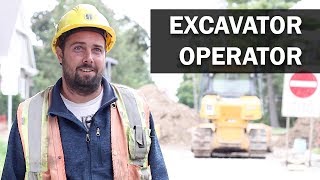 Job Talks  Excavator Operator  Brandon Talks about Several Aspects of His Job