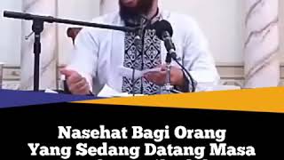 Nasehat bagi orang yang mlas beribadah