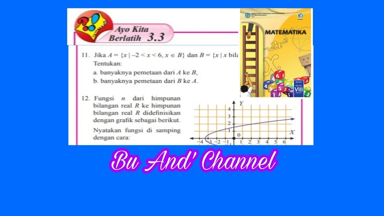 Ayo Kita Berlatih 3 3 No 11 15 Matematika Kelas 8 Bab 3 Relasi Dan Fungsi