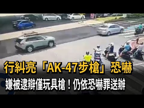 行糾亮「AK-47步槍」恐嚇　嫌被逮辯僅玩具槍！仍依恐嚇罪送辦－民視新聞