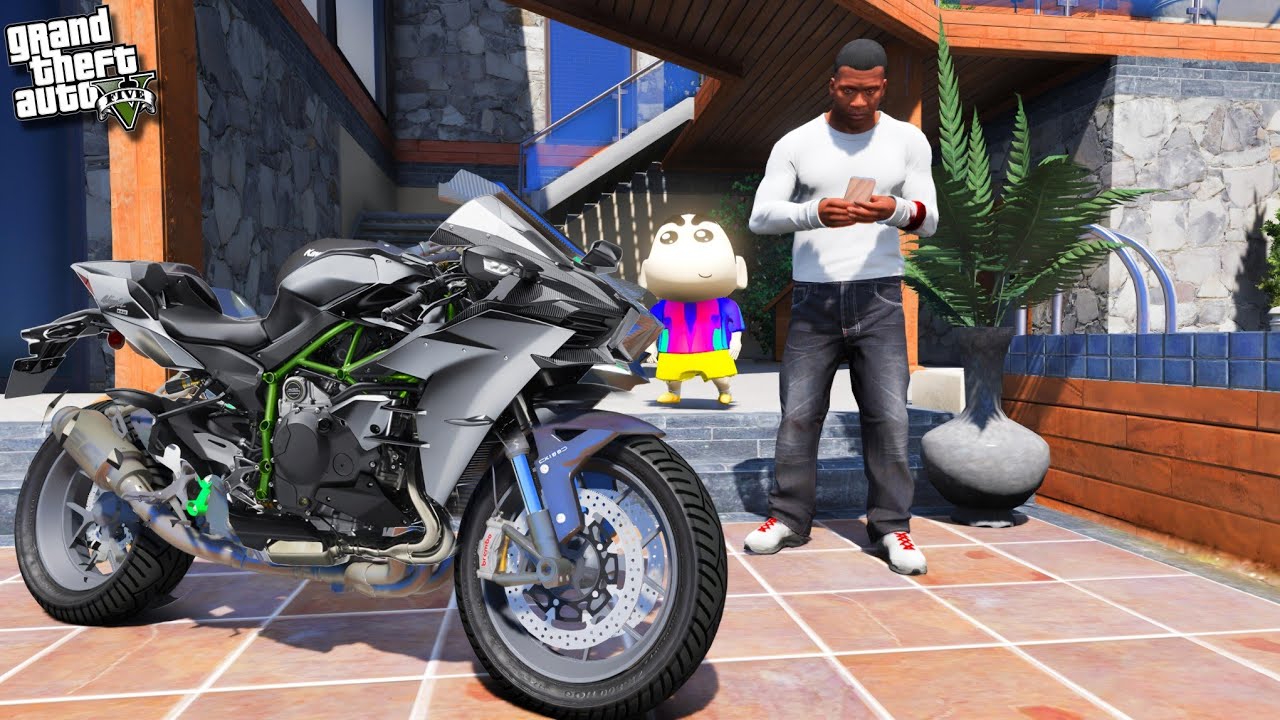 Franklin & Shinchan Buy Expensive NinJa H2R BIKE in Gta 5 | Gta V Gameplay