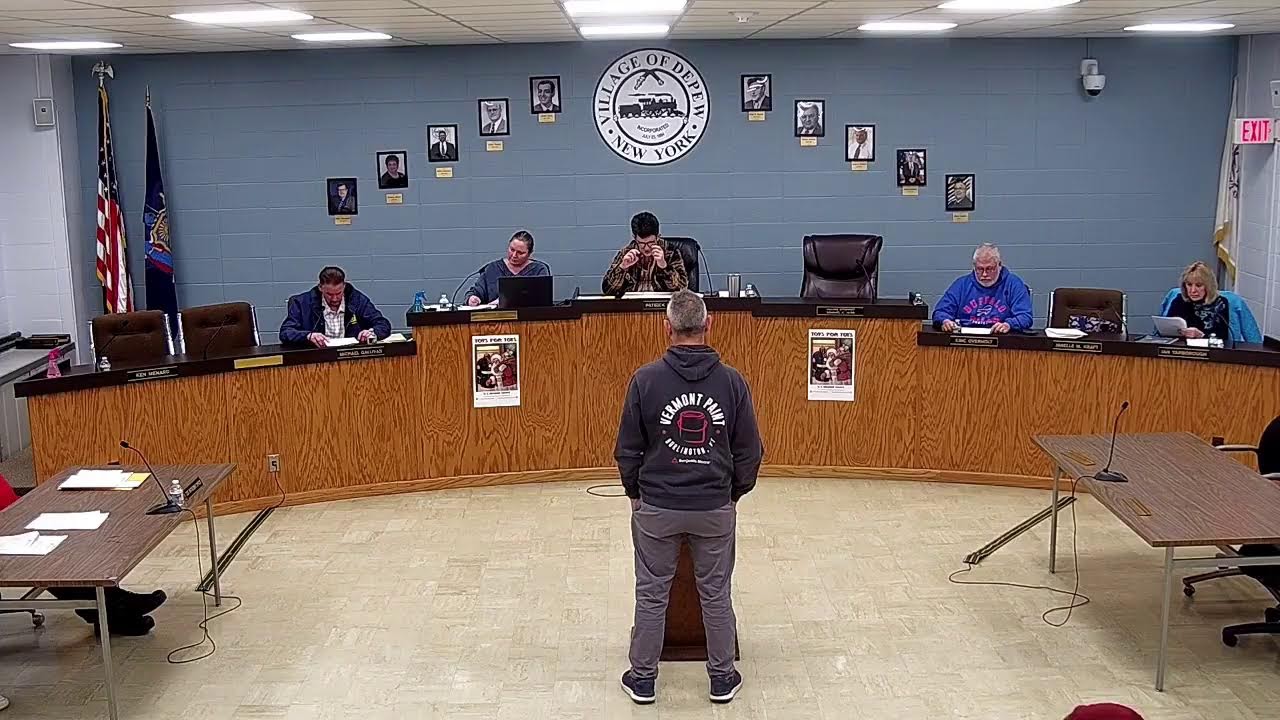 Village of Depew Zoning Board Meeting 01-08-2026
