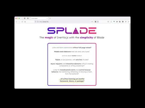 Introducing Laravel Splade: the magic of Inertia.js with the simplicity of Blade