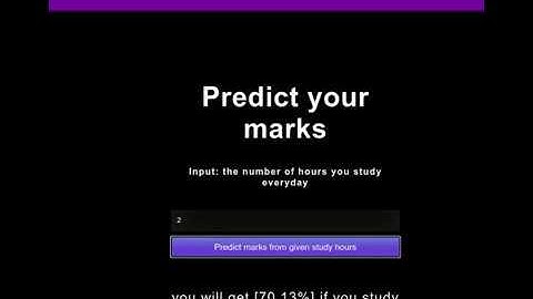 student marks predictor Model deployment using Flask(Web Api)