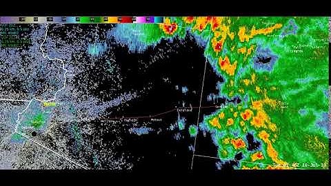 Radar Loop of Outflow Boundary/Dust Storm - 9 July 2018