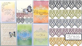 Spellbinders - Timeless Duo, Timeless Hear Borders, Timeless Butterflies (Dimensional Stickers)