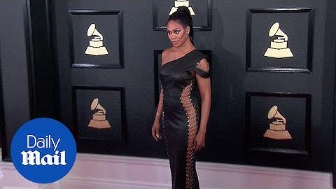 Going commando! Laverne Cox reveals nearly all at Grammy Awards - Daily Mail